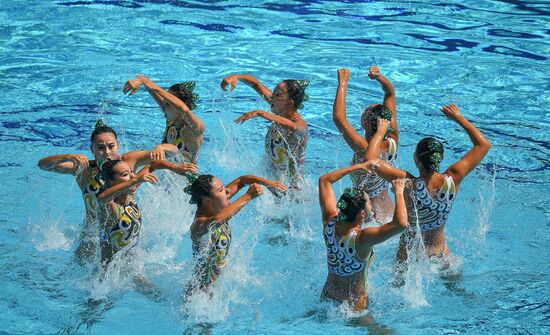 2016 Summer Olympics. Synchronized swimming. Teams free routine