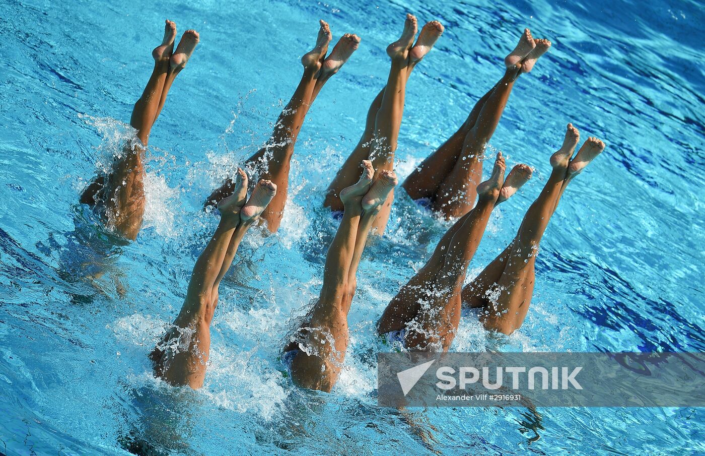 2016 Summer Olympics. Synchronized swimming. Teams free routine