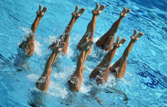 2016 Summer Olympics. Synchronized swimming. Teams free routine