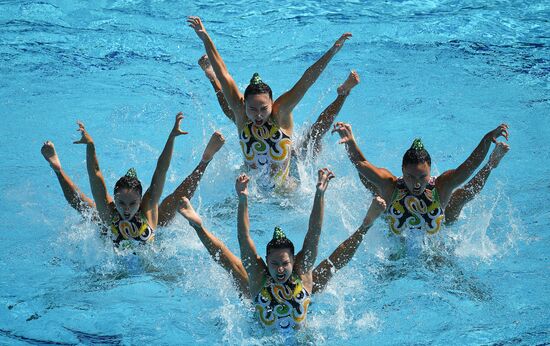 2016 Summer Olympics. Synchronized swimming. Teams free routine