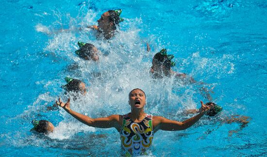 2016 Summer Olympics. Synchronized swimming. Team free routine