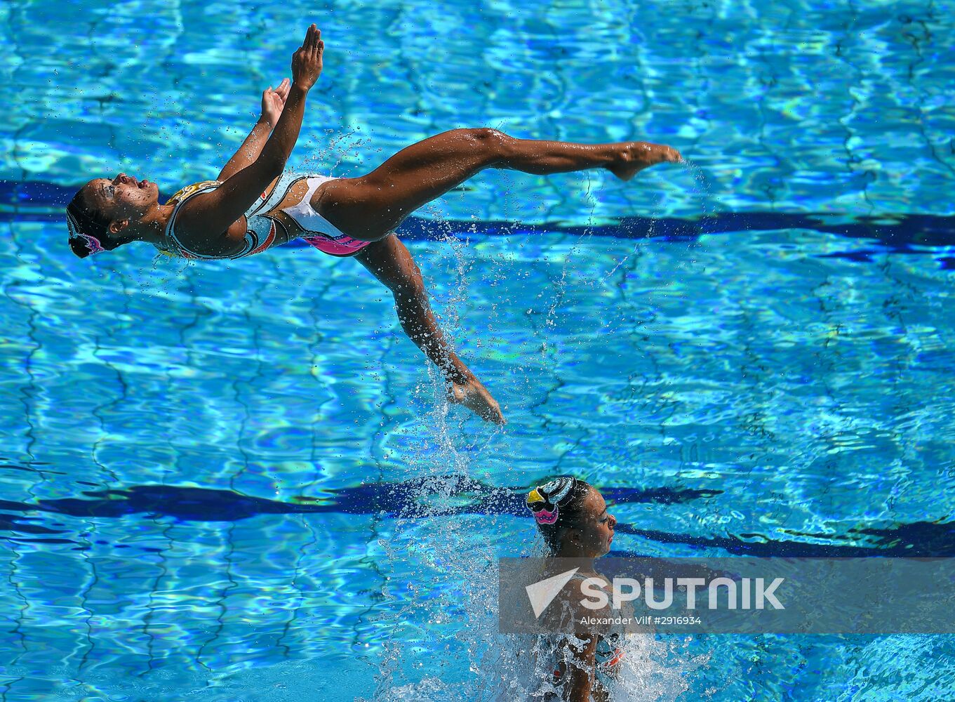 2016 Summer Olympics. Synchronized swimming. Teams free routine