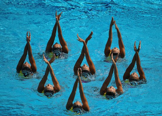 2016 Summer Olympics. Synchronized swimming. Teams free routine