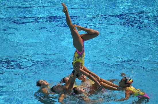 2016 Summer Olympics. Synchronized swimming. Teams free routine