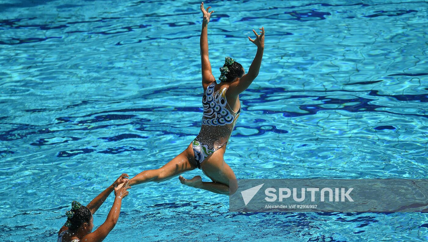 2016 Summer Olympics. Synchronized swimming. Teams free routine