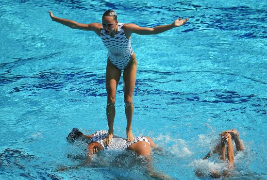 2016 Summer Olympics. Synchronized swimming. Team free routine