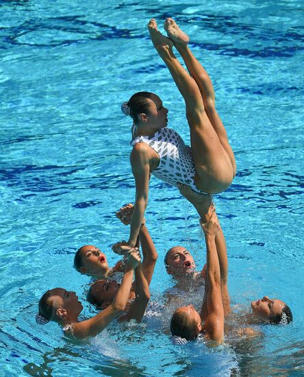 2016 Summer Olympics. Synchronized swimming. Team free routine