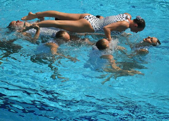 2016 Summer Olympics. Synchronized swimming. Team free routine