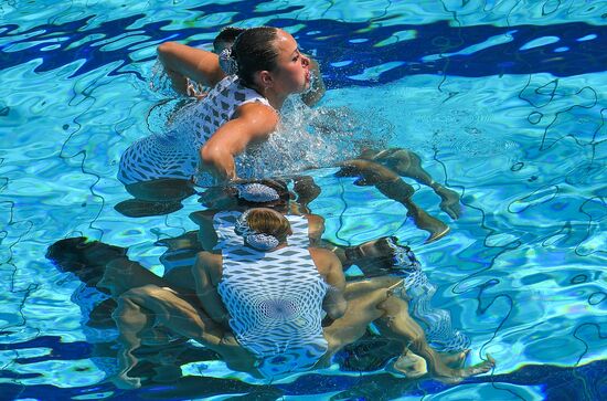 2016 Summer Olympics. Synchronized swimming. Team free routine