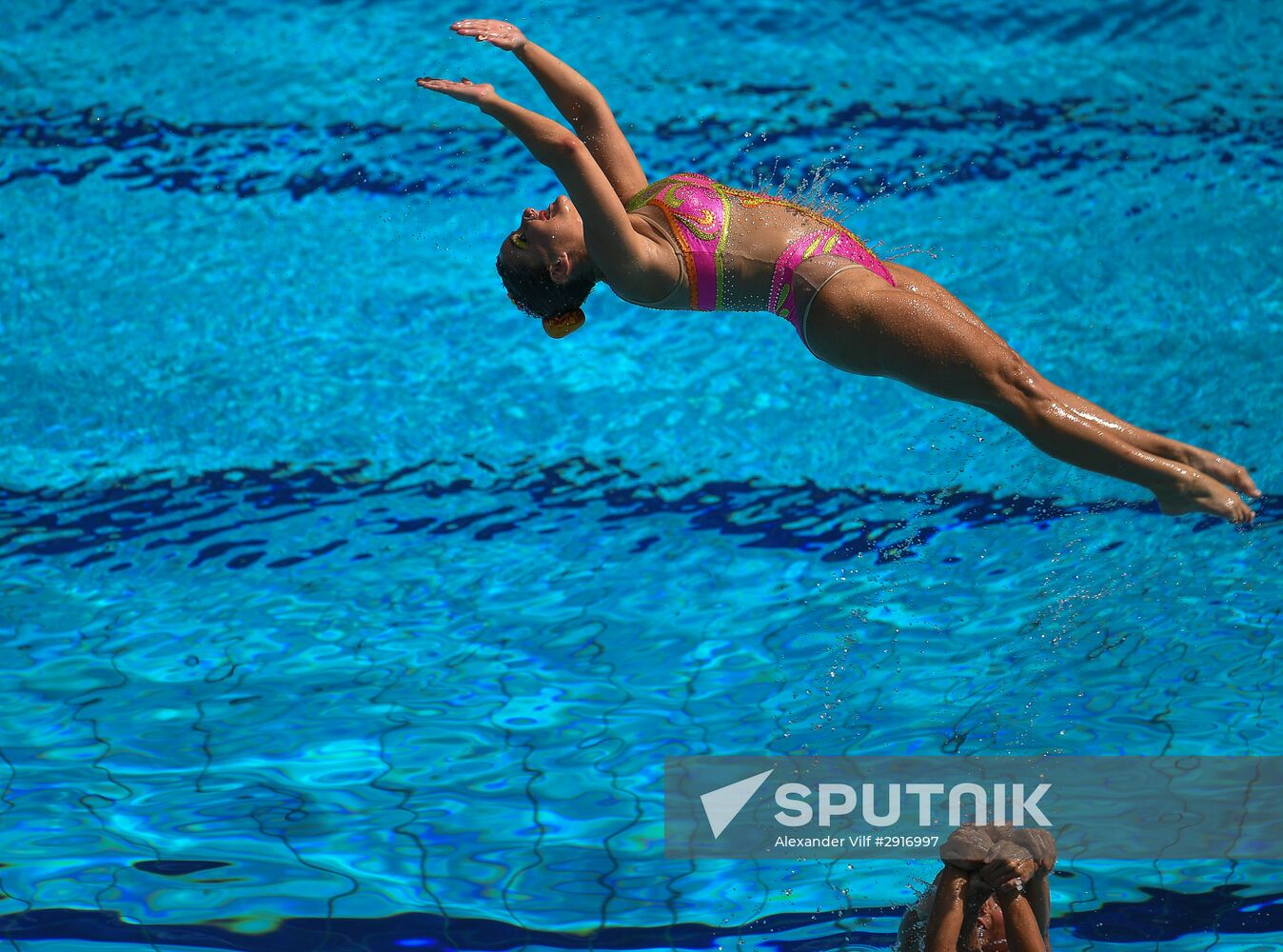 2016 Summer Olympics. Synchronized swimming. Team free routine