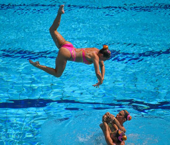 2016 Summer Olympics. Synchronized swimming. Team free routine