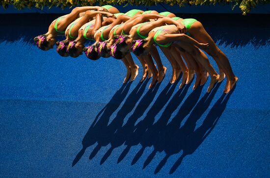 2016 Summer Olympics. Synchronized swimming. Teams free routine