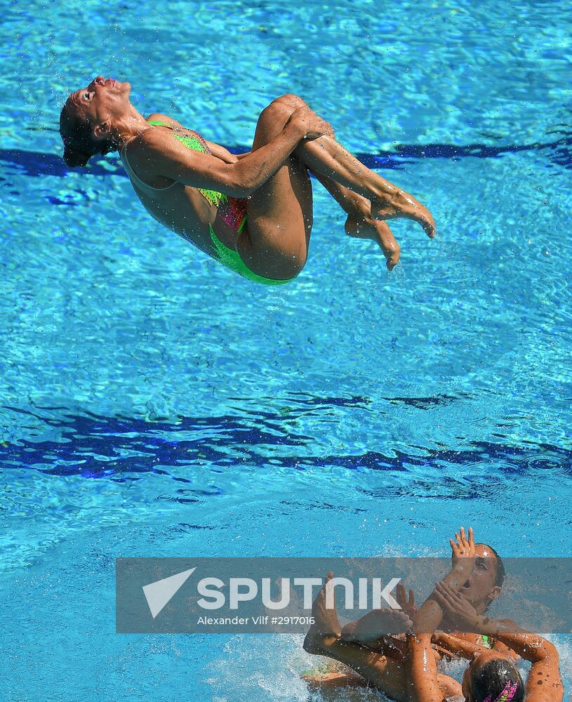 2016 Summer Olympics. Synchronized swimming. Teams free routine
