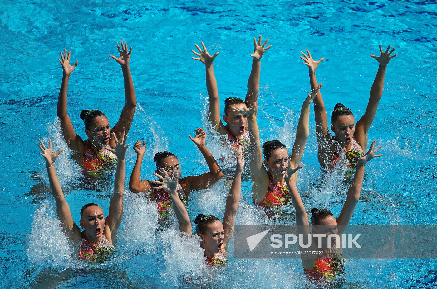 2016 Summer Olympics. Synchronized swimming. Teams free routine