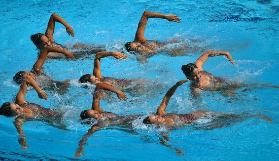 2016 Summer Olympics. Synchronized swimming. Teams free routine