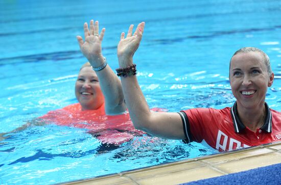 2016 Olympics. Synchronized swimming. Teams. Free routine