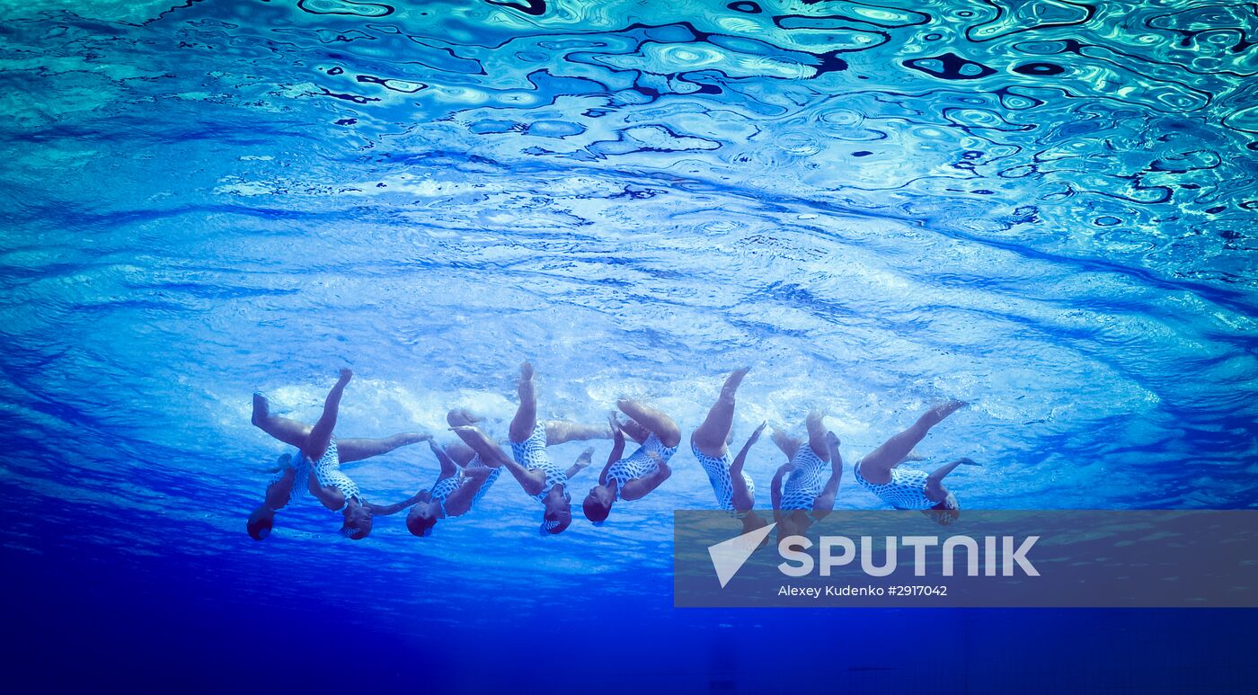 2016 Summer Olympics. Synchronized swimming. Teams free routine