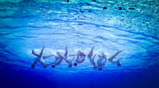 2016 Summer Olympics. Synchronized swimming. Teams free routine
