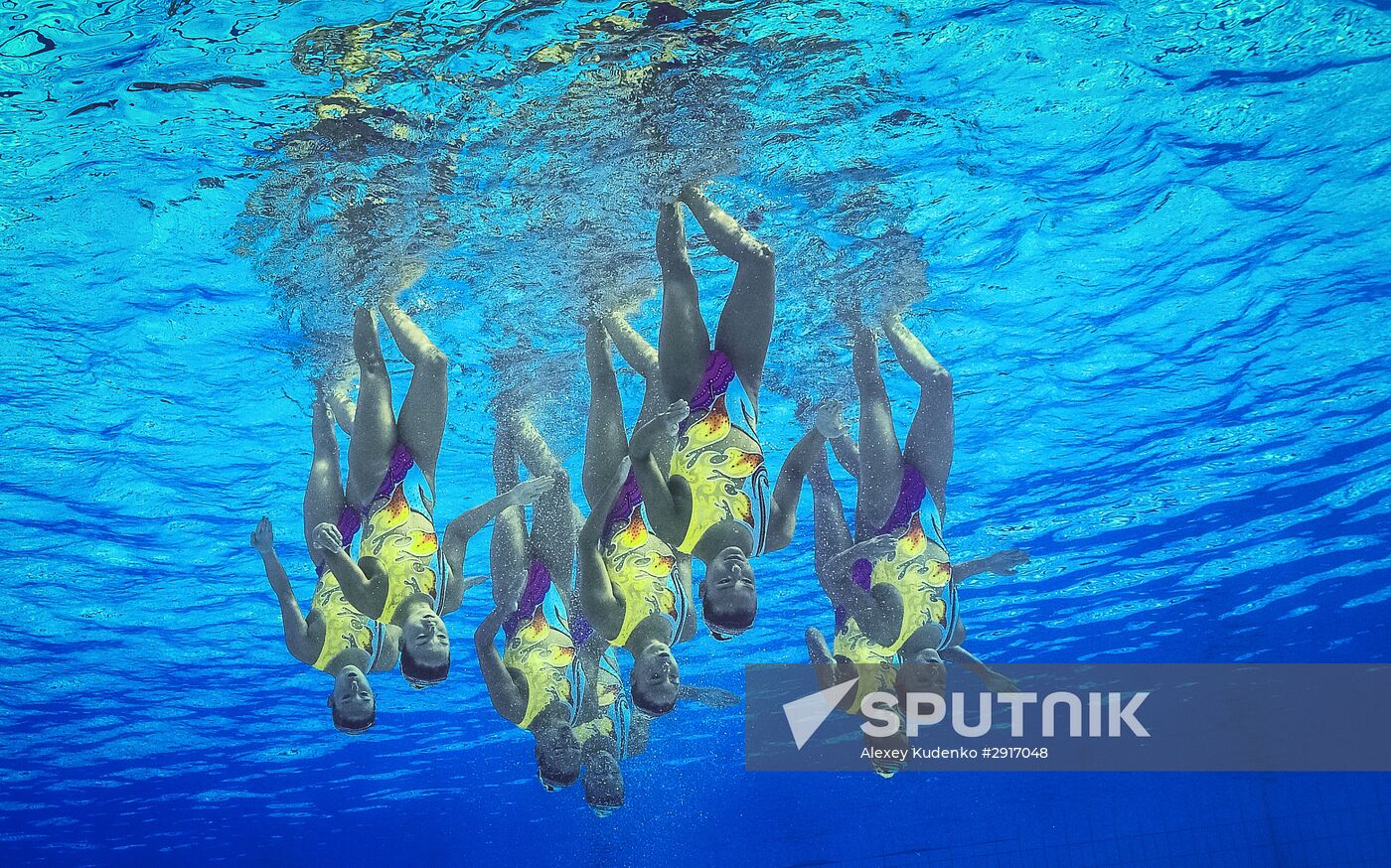 2016 Summer Olympics. Synchronized swimming. Team free routine