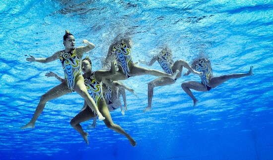 2016 Summer Olympics. Synchronized swimming. Teams free routine