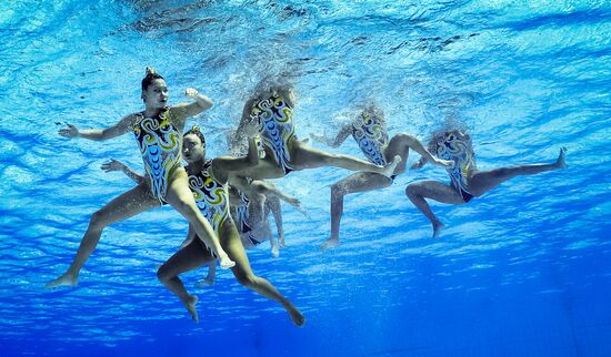 2016 Summer Olympics. Synchronized swimming. Teams free routine