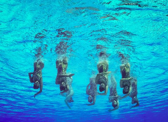 2016 Summer Olympics. Synchronized swimming. Team free routine