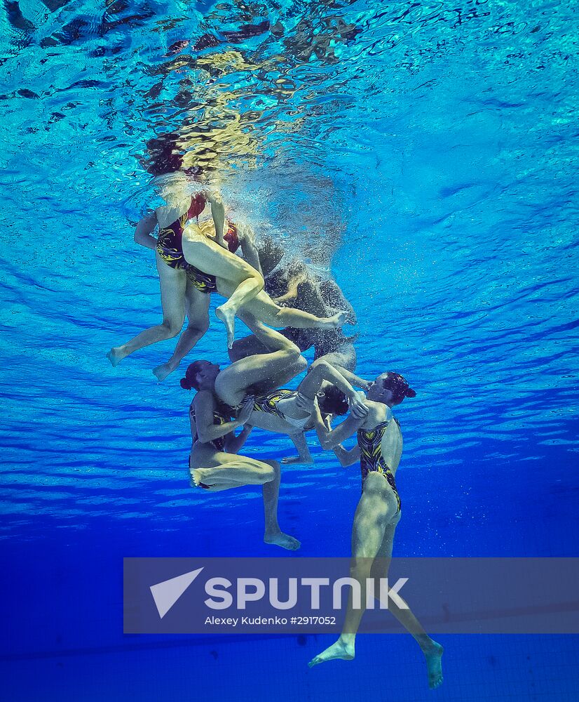 2016 Summer Olympics. Synchronized swimming. Team free routine