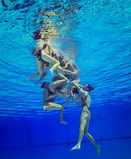 2016 Summer Olympics. Synchronized swimming. Team free routine