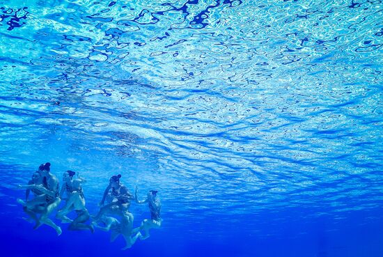 2016 Summer Olympics. Synchronized swimming. Team free routine