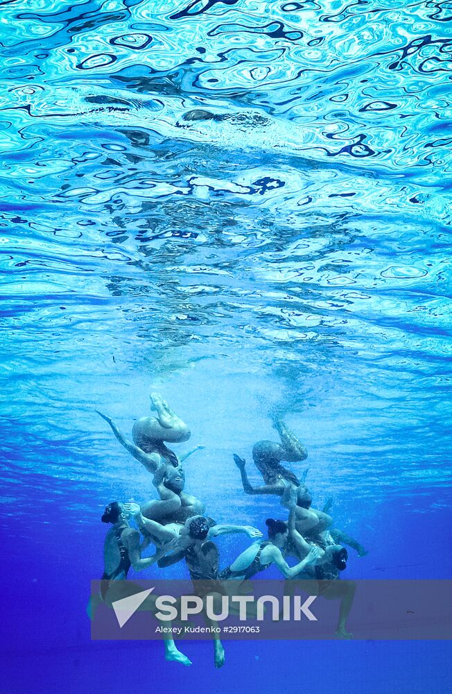 2016 Summer Olympics. Synchronized swimming. Team free routine