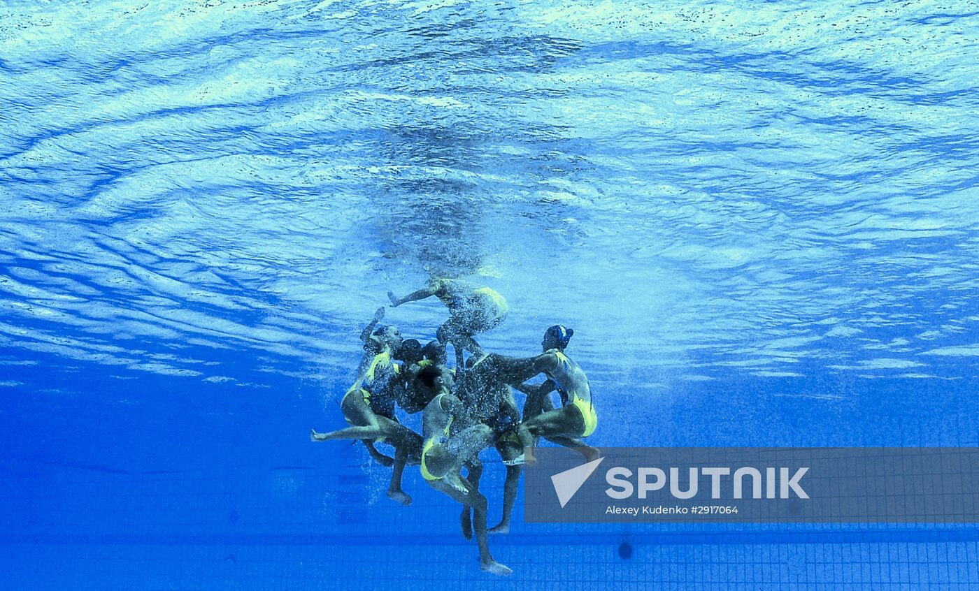 2016 Summer Olympics. Synchronized swimming. Team free routine