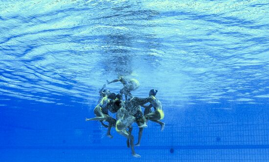 2016 Summer Olympics. Synchronized swimming. Team free routine