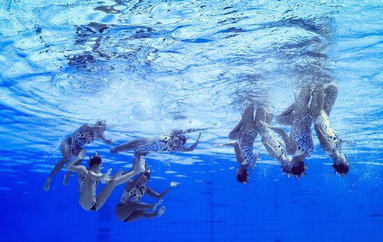 2016 Summer Olympics. Synchronized swimming. Teams free routine