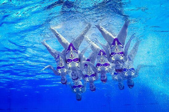 2016 Summer Olympics. Synchronized swimming. Teams free routine