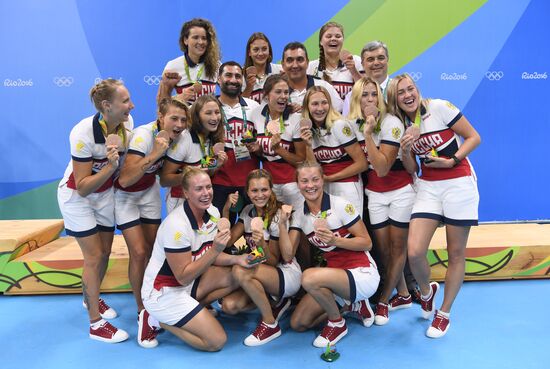 2016 Summer Olympics. Water polo. Women. Hungary vs. Russia