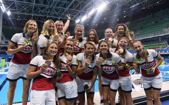 2016 Summer Olympics. Water polo. Women. Hungary vs. Russia