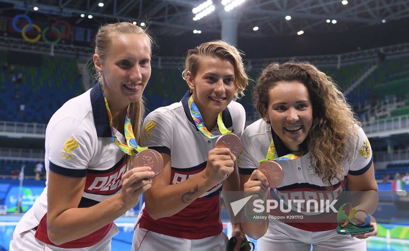 2016 Summer Olympics. Water polo. Women. Hungary vs. Russia