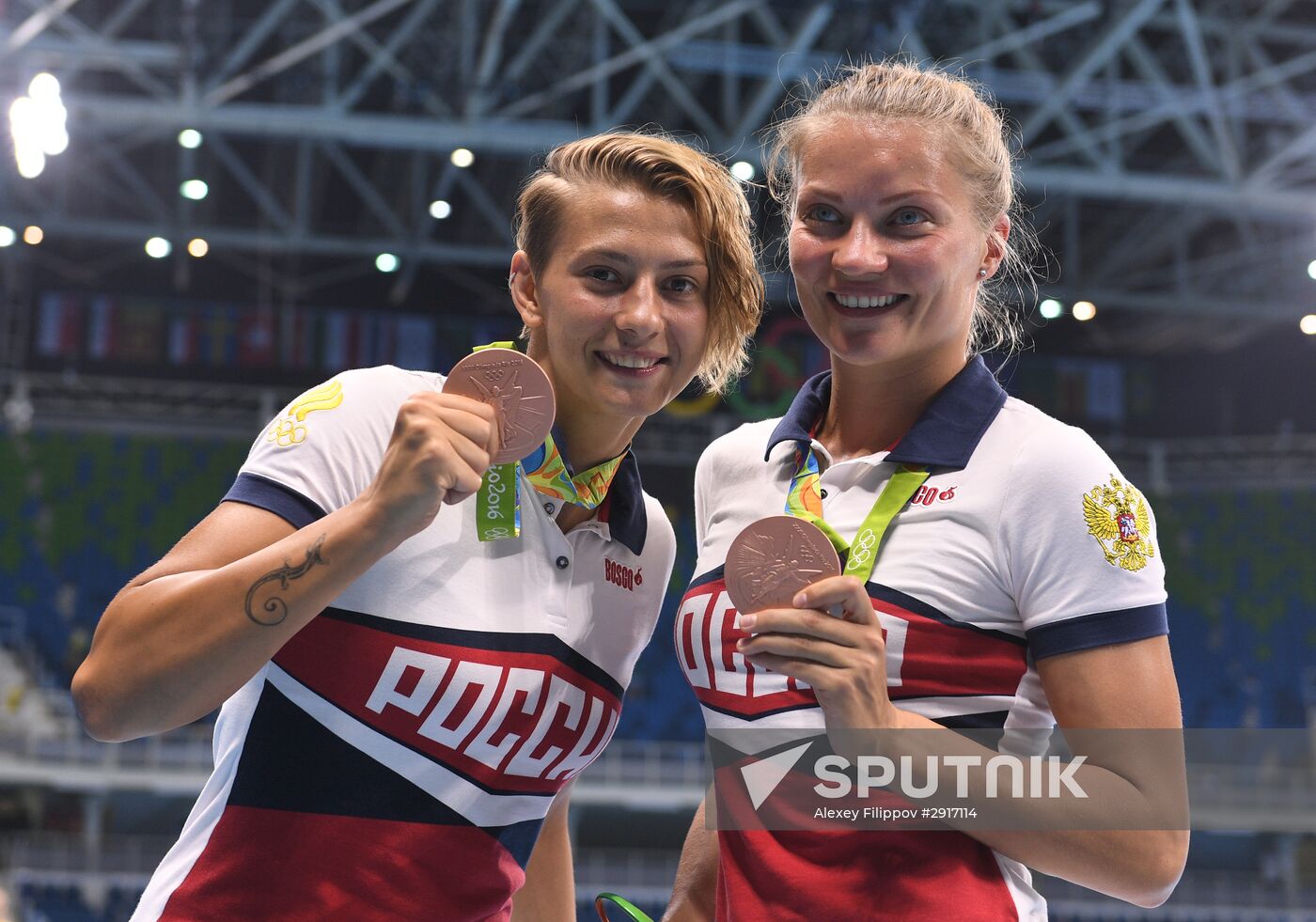 2016 Summer Olympics. Water polo. Women. Hungary vs. Russia