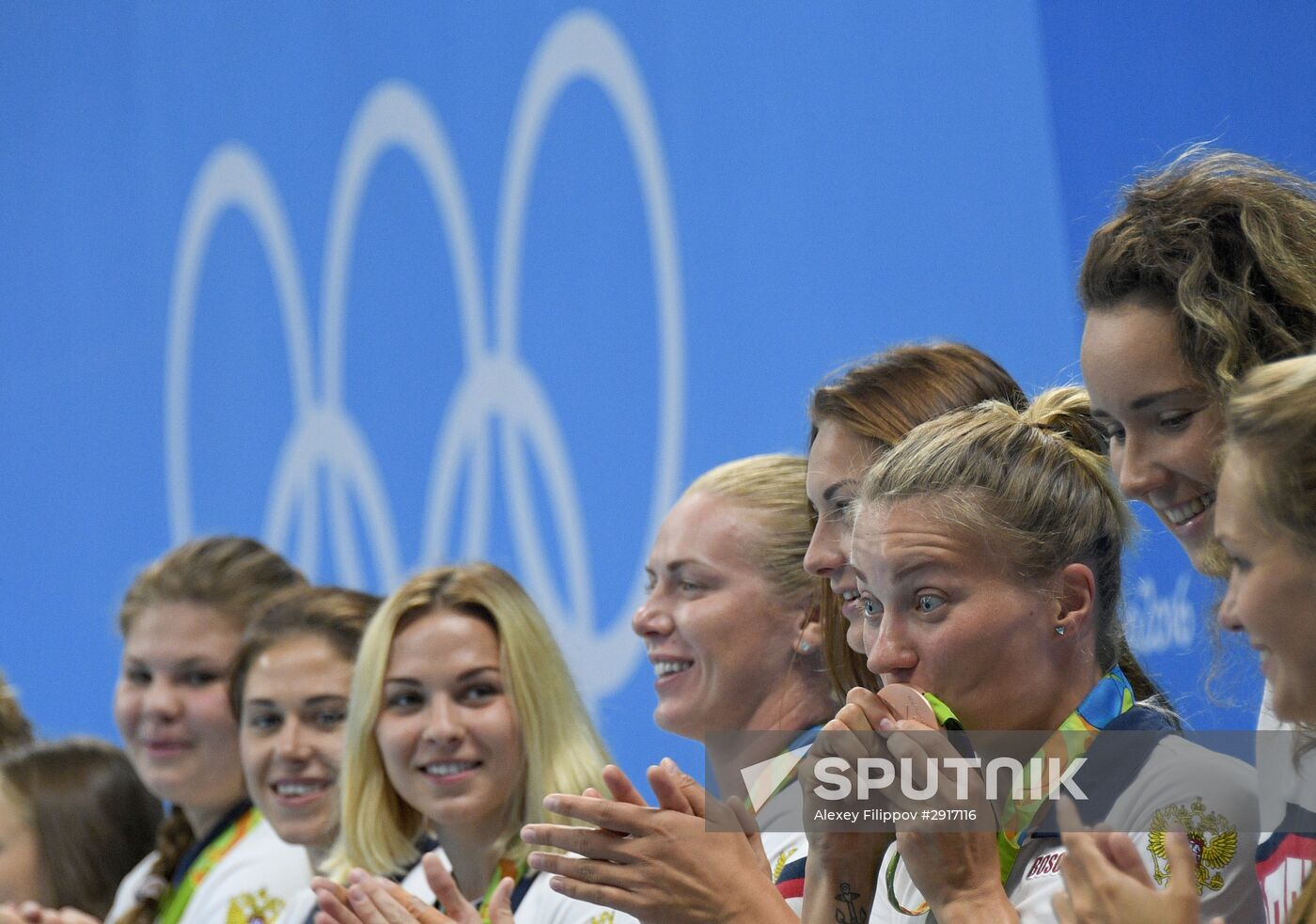 2016 Summer Olympics. Water polo. Women. Hungary vs. Russia