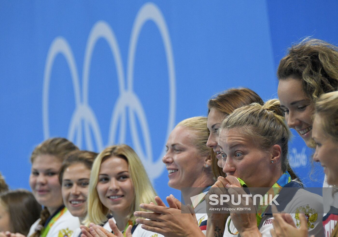 2016 Summer Olympics. Water polo. Women. Hungary vs. Russia