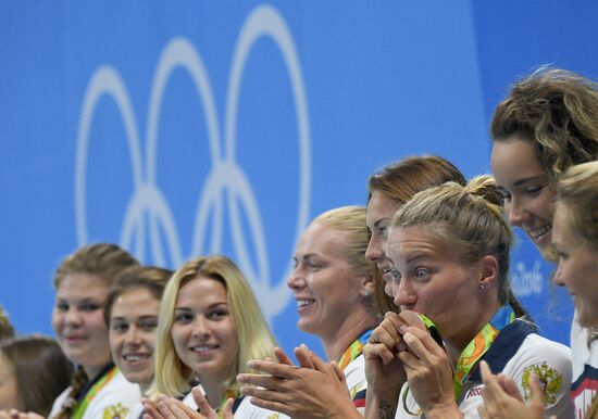 2016 Summer Olympics. Water polo. Women. Hungary vs. Russia