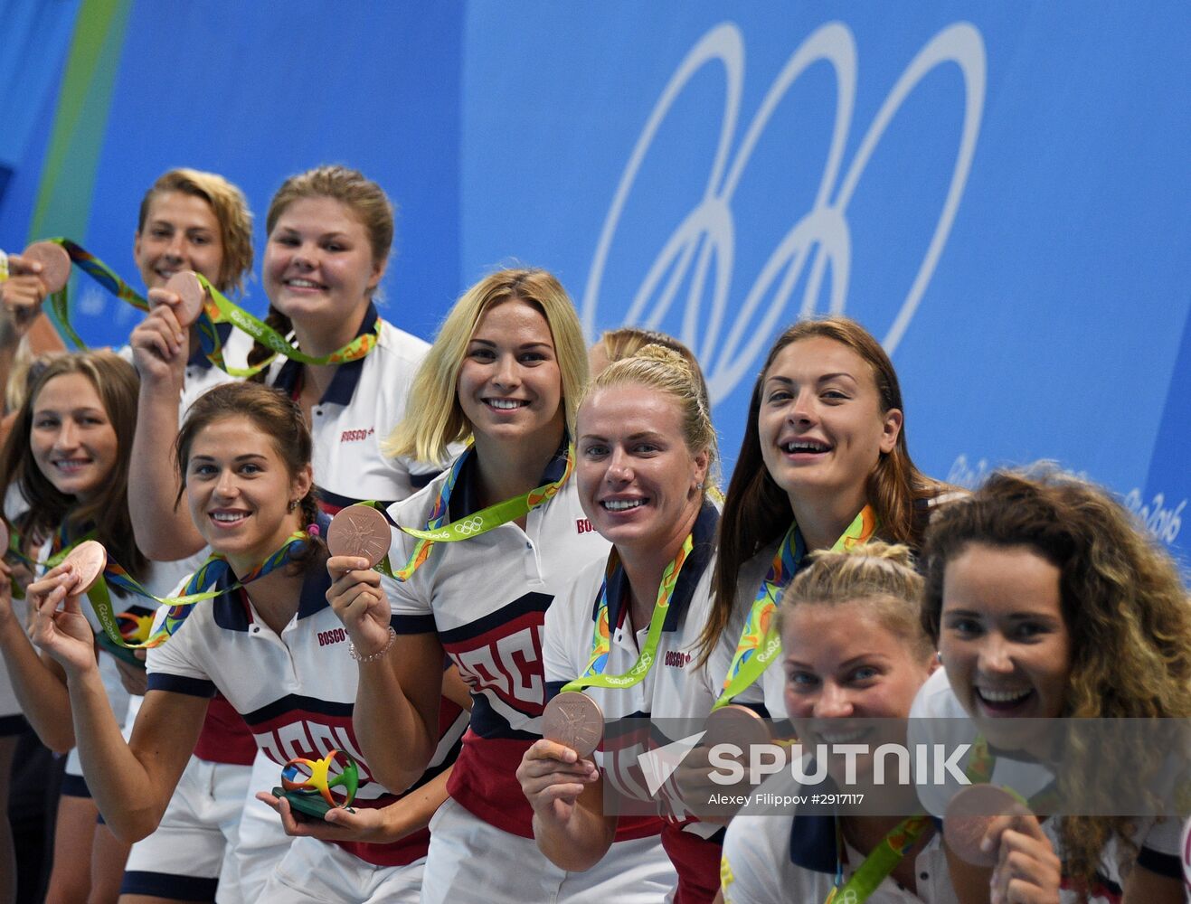 2016 Summer Olympics. Water polo. Women. Hungary vs. Russia