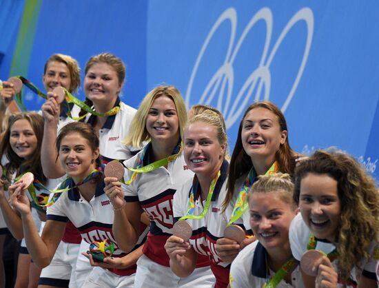 2016 Summer Olympics. Water polo. Women. Hungary vs. Russia