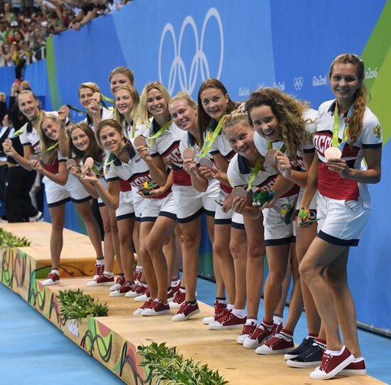 2016 Summer Olympics. Water polo. Women. Hungary vs. Russia