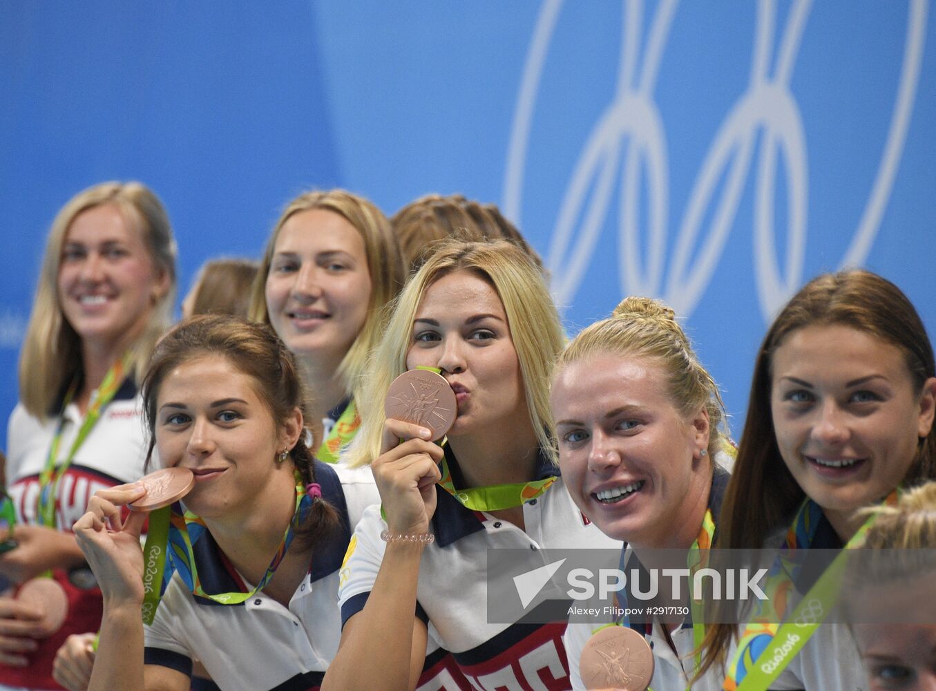 2016 Summer Olympics. Water polo. Women. Hungary vs. Russia