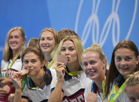 2016 Summer Olympics. Water polo. Women. Hungary vs. Russia