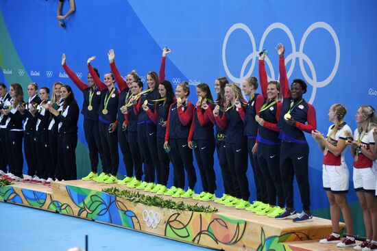 2016 Summer Olympics. Water polo. Women. Hungary vs. Russia