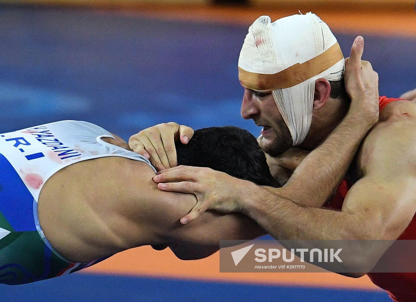 2016 Summer Olympics. Freestyle wrestling. Men. Day One