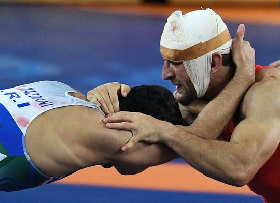 2016 Summer Olympics. Freestyle wrestling. Men. Day One