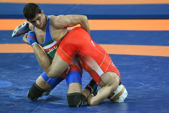 2016 Summer Olympics. Freestyle wrestling. Men. Day One